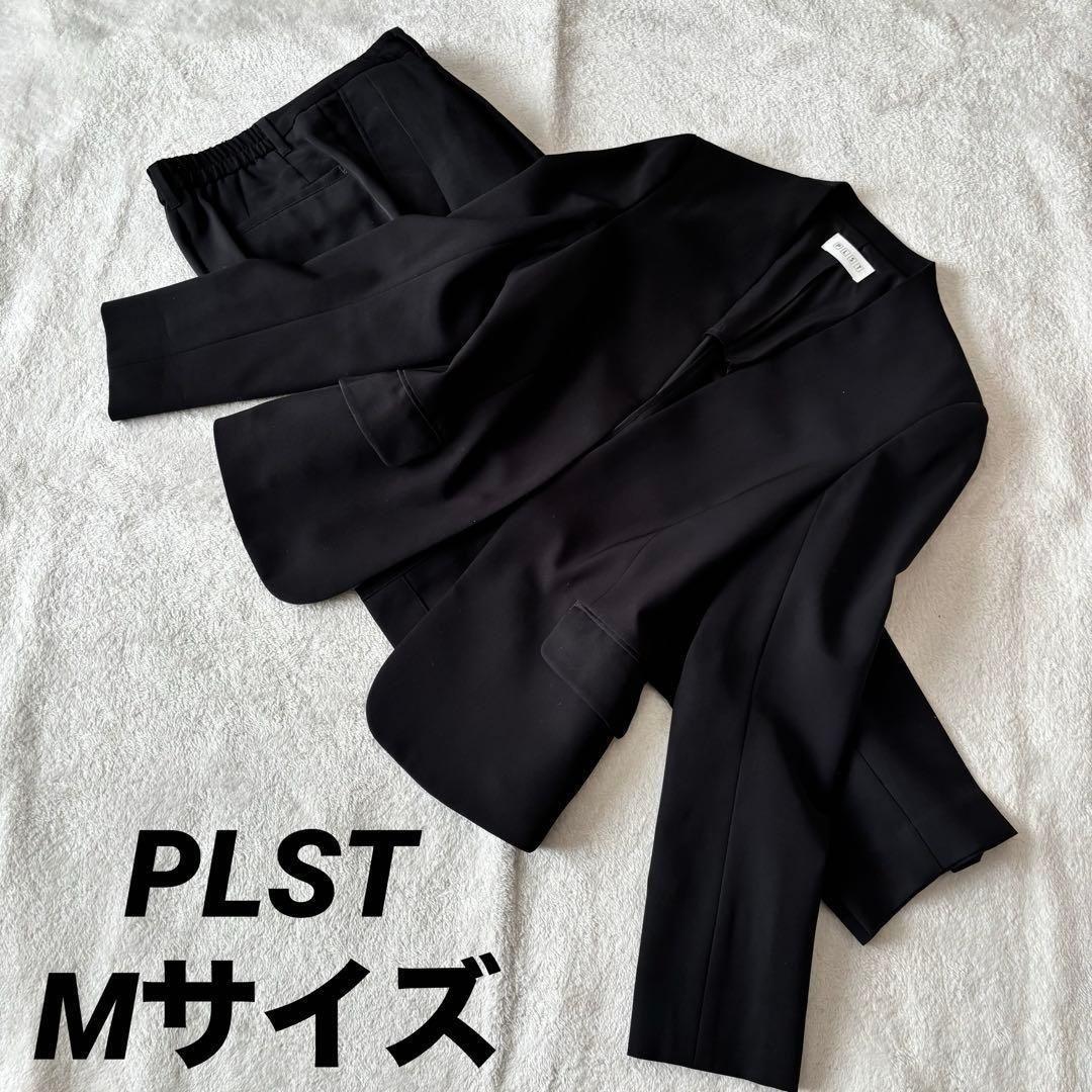 PLST Pants Suit Black M Stretch No Color Stretch