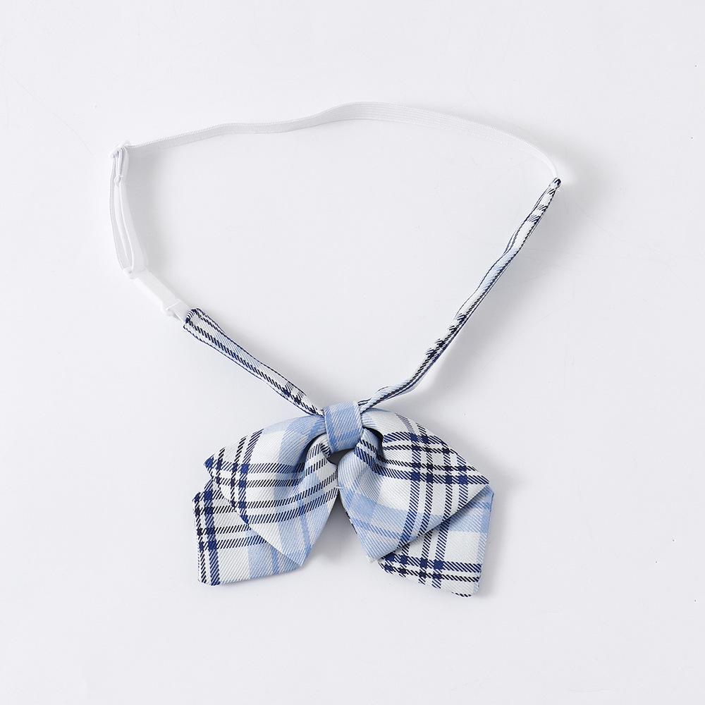 

High-Waisted Japanese Pleated Plaid School Skirt Accessories