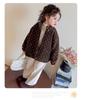 Girls' 2025 Autumn/Winter Fleece Jacket - Plush, Fashionable Sweater for Baby Girls