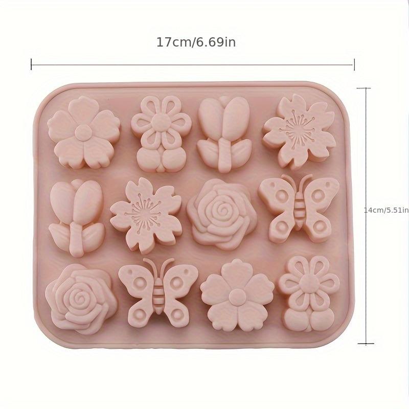 Cute Flower Shaped Silicone Ice Cube Tray, Food Grade Sunflower Ice Mold for Home, Kitchen, Party, BPA-Free