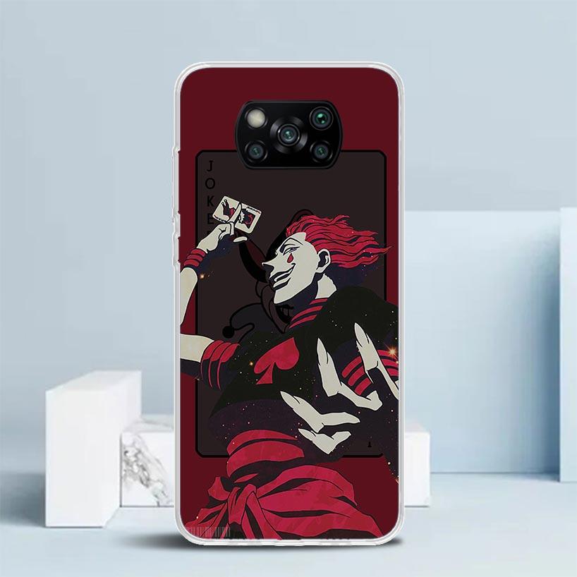 HunterX Hisoka Phone Case For Xiaomi Poco F7 Ultra X5 X6 X7 Pro M7 Redmi 15C 15 13C 13 12C 12 10C 10 10A 9 9C 9A 9T Cover Poco X