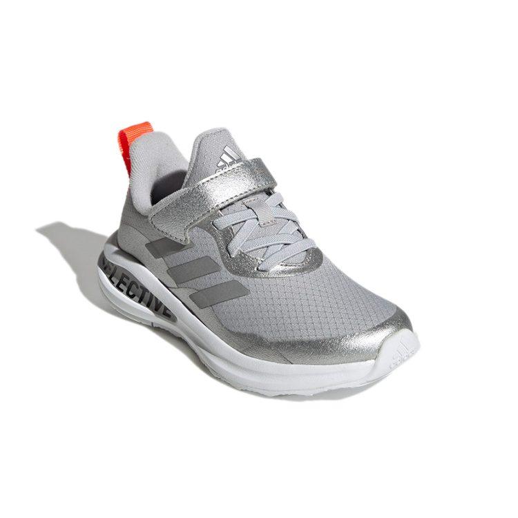 Adidas Fortarun EL K Slip Resistant Low top Kids' Running Shoes Bright Silver Kids' GY0226