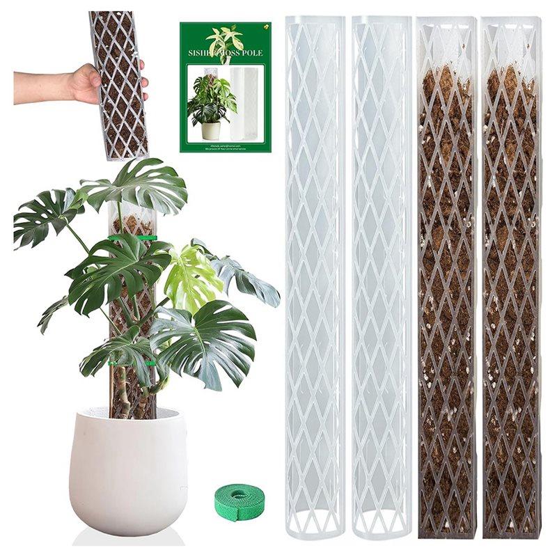 Fresh Plastic For Climbing Plants Moss Pole For Monstera 16 Inch Sphagnum Moss Support Indoor Plant Work