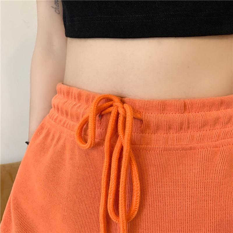 High Waist Shorts Women Summer Loose Slim Casual Wear Sports Black Wide Legs High Waist Home Pajama Pants