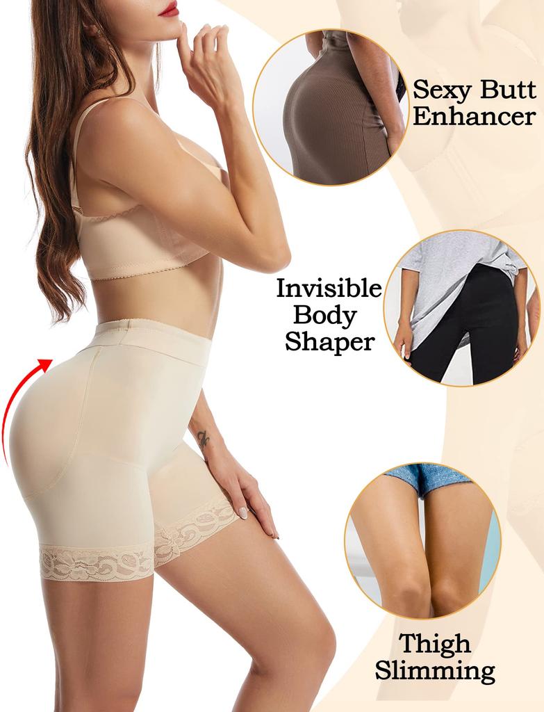 Panegy Butt Plus Size Compression Butt and Tummy High Breathable Shapewear, Lifting, Women's Panties, Padded, Tightening, Slimming, Waist, Women's