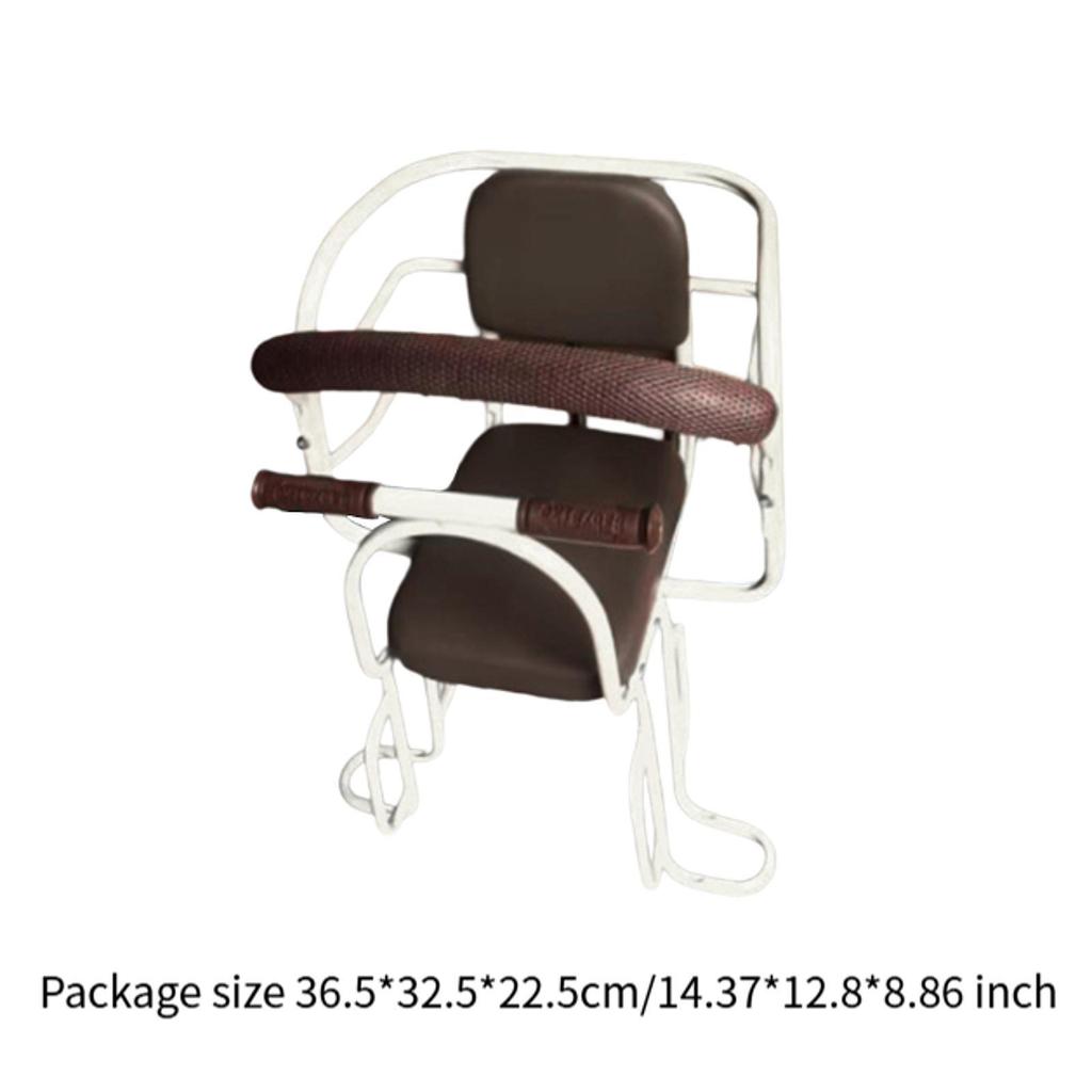 Kids Bike Seat Stable Portable with Backrest Protective Child Rear No Belt