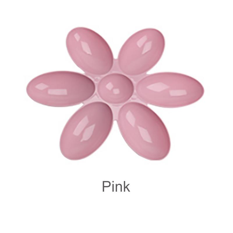 Kreativní miska na krmení pro kočky Šest mřížkovaných okvětních lístků plastové misky pro štěňata Jídelní talíř pro kočky Multifunkční krmítko pro psy