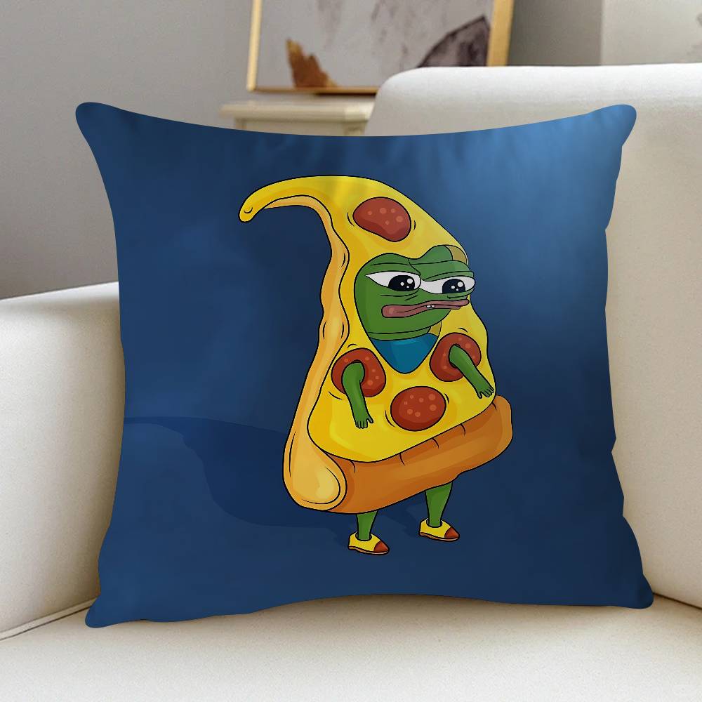 Cartoon P-Pepe The Frog 45*45cm Cushion Cover Pillow Cover Decor Pillowcase Home Pillowcase For Couch Pillow