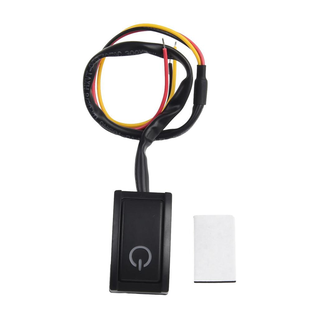 DC12V/200mA Car Auto Interior DIY Mount Push Button Latching Turn ON/OFF Switch Sticker LED Light RV Truck ON/OFF Switch Switches4