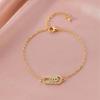 Elegant Geometric Oval Bracelet