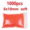 1000/3000PCS Wholesale Red Green Oval Soft Rubber Luminous Fishing Beads Glowing Sink Beads For Fishing Rigs Fishing Lure Tackle