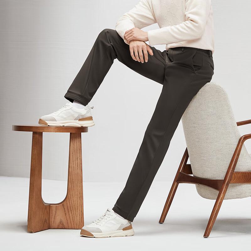 Seven Brand Men's Silk-Blend Straight-Leg Trousers
