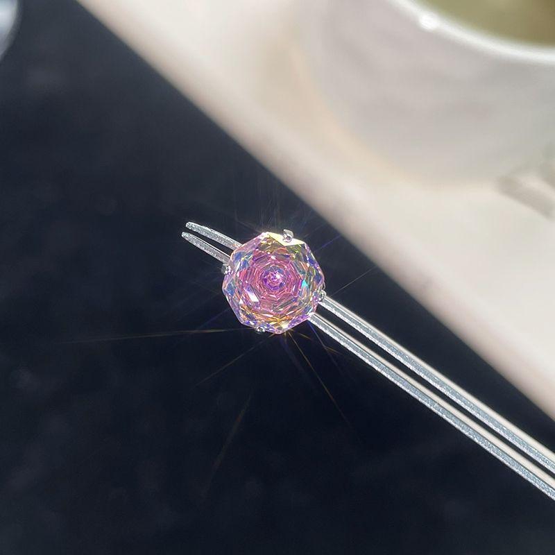 

Amazing Atmosphere! Zircon Rose Cut Stud Earrings 316L Titanium Steel Ear Bone Stud Hypoallergenic Fancy Delicate Earrings [Thorn Rose (single)] 0.8 thick rod 6mm long