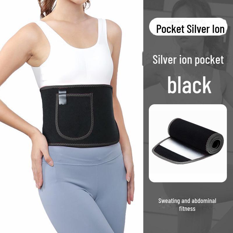Women's Sweat-Resistant Waist and Abdomen Fitness Belt for Squats and Running