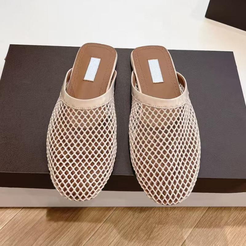 Semi-new women's thick and breathable shoes outer wear and temperament bag head mesh semi-cool slippers