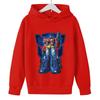 Boys Transformers Optimus Prime Print Hoodies Long Sleeves Cartoon Sweatshirt Baby Children Clothing Cool Pullovers Kids Street Wear