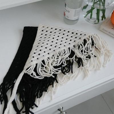 Women's Tassel Kerchief Kitsch Look Hood