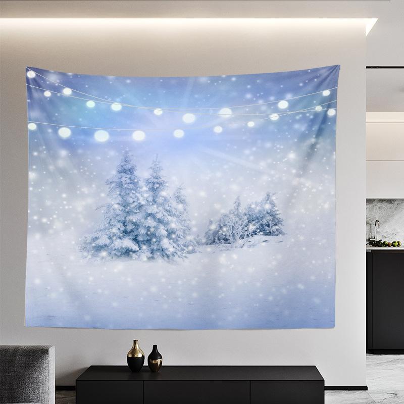 Weihnachtsteppich, europäische und amerikanische Weihnachts-Schlafzimmer-Raumaufteilung, Hintergrundtuch, Wandverkleidung