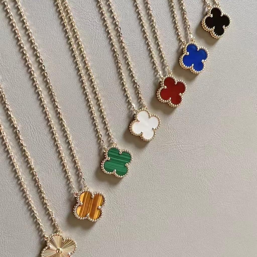 High Version Four-leaf Clover Necklace Pendant Women's Natural Mother-of-pearl Lucky Four-leaf Clover Clavicle Chain