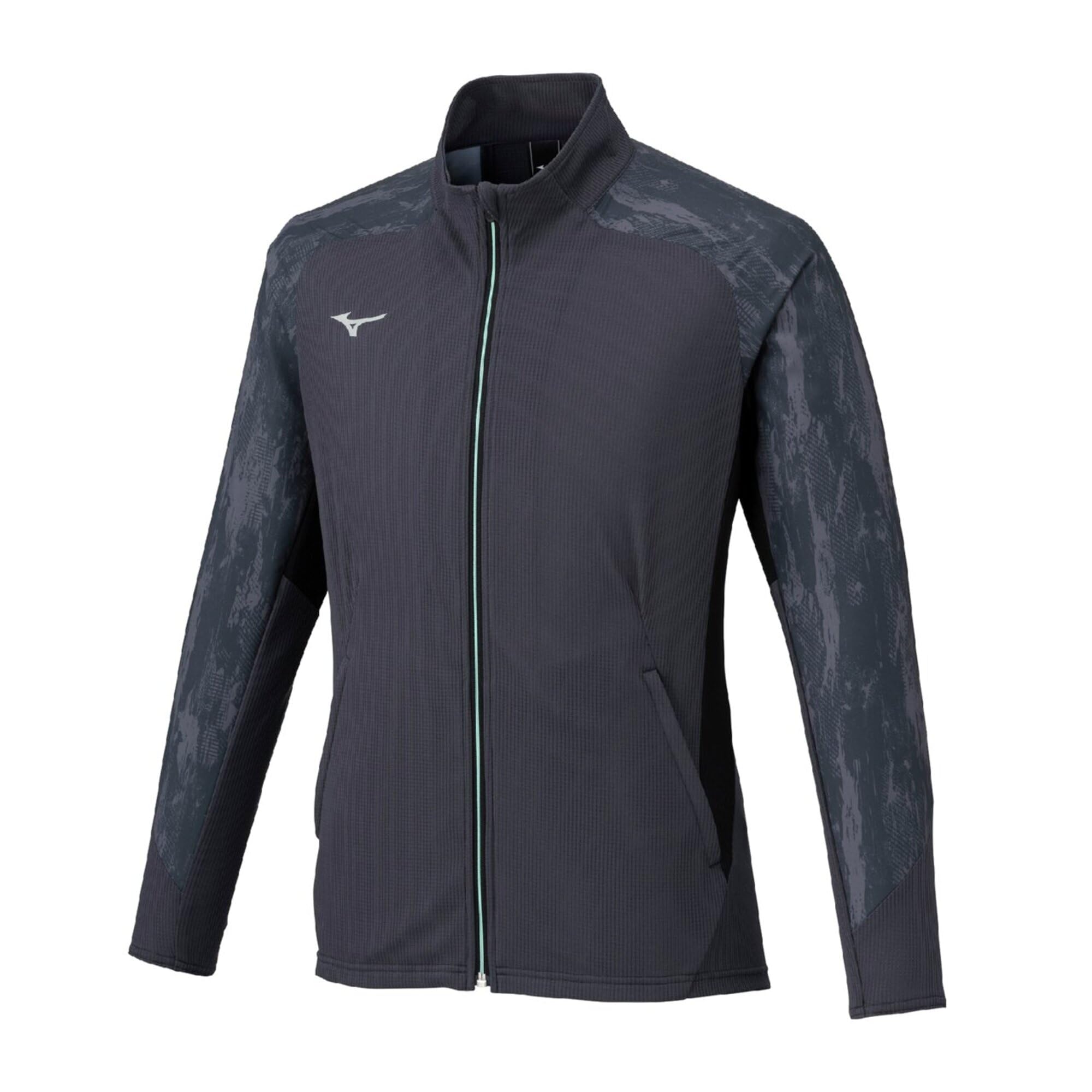 

Mizuno Dry Aeroflow Hybrid Highly Breathable Training India 32MCC031 Men s Jacket, Jersey, Gray,