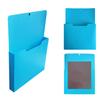 Magnetic Wall File Pocket for A4 Documents, Plastic File Paper Organiser Rack with Hanging Hole for Offices Desktop Metal Cabinet