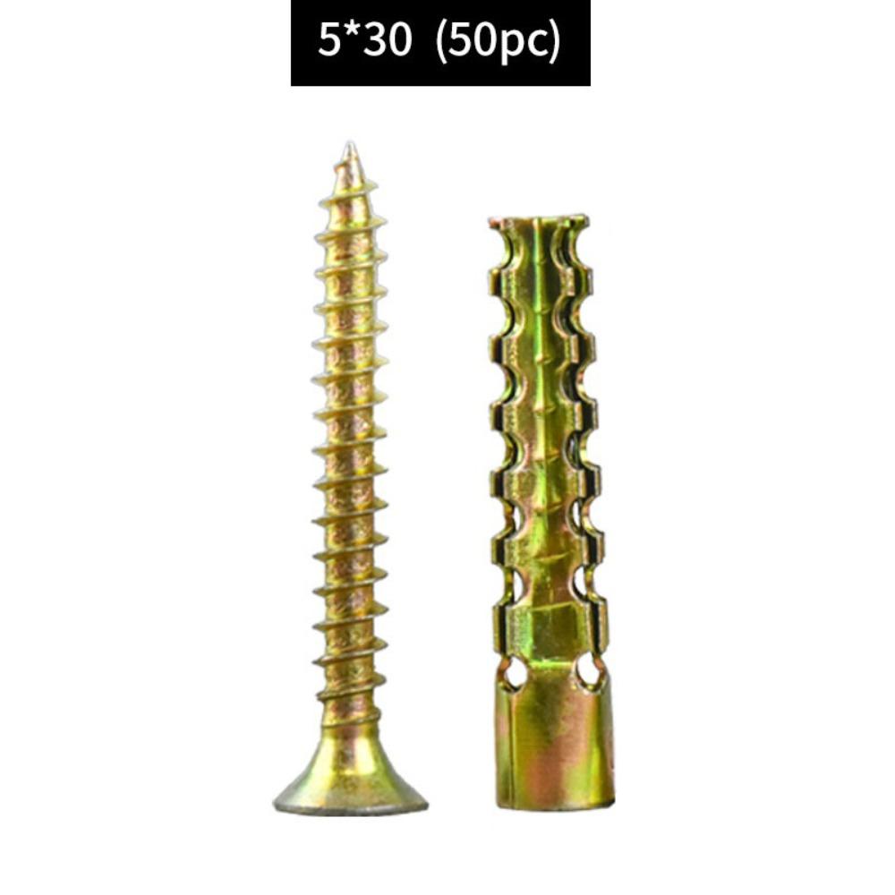 Serrated Self Tapping Screws Tree Shaped Metal Expansion Tube Expansion Screw  Plaster Wall