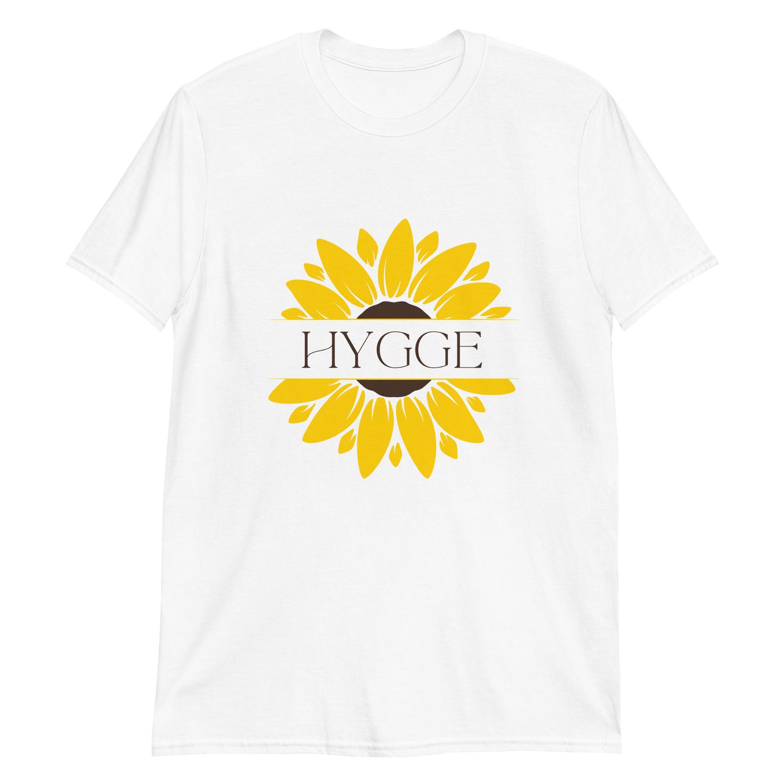 Hygge Sunflower Cozy Bloom of Happiness T-Shirt Mens Womens Tees Top 2XL