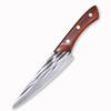 6 Inch Japanese Knife Handmade Forged Fruit Paring Knife Natural Wood Handle Utility Knives