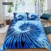 Tie Dye Duvet Cover Psychedelic Bohemian Gypsy Exotic Spiral Colorful Twin Bedding Set Microfiber Double Queen King Quilt Cover