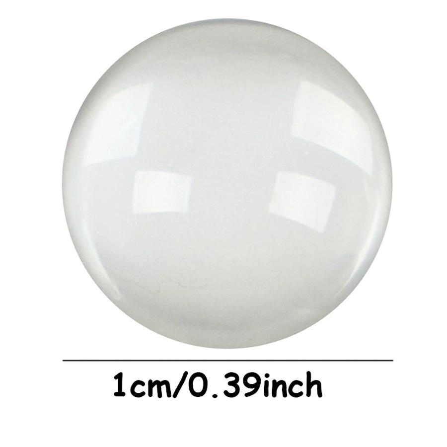 100 stuks 10 mm Massieve Heldere Acryl Hemisfeer Cabochons Platte Bodem Transparante Halve Bol Hangers voor Doe-het-zelf Ambachten Sieraden Maken