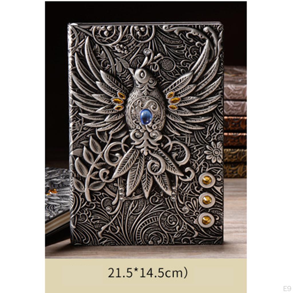 Embossed Notebook A5 Padded Journal Sketchbook for Authors And Travelers