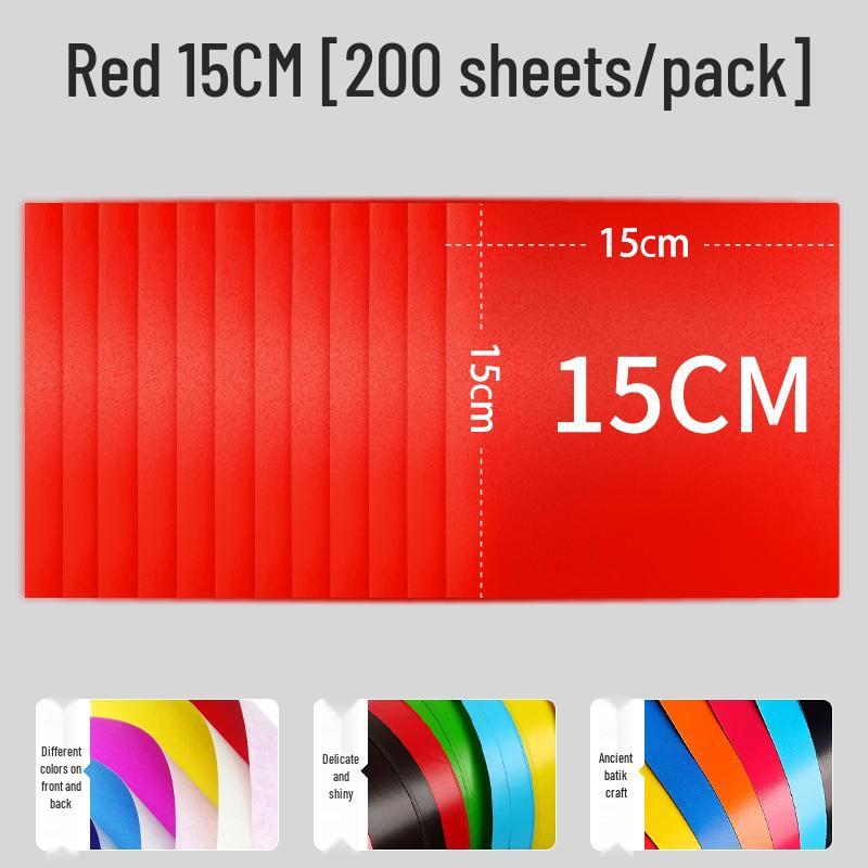 Red Wax Paper for Crafts: A4/A3 Red Sheets, Single/Double-Sided, Perfect for Origami, Window Decorations, and Kids' Projects.