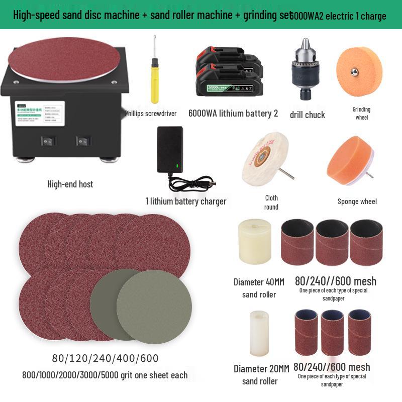 Electric Mini Belt Sander with Lithium Battery – High-Speed Knife Sharpener & Edging Tool for Home DIY