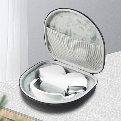 Estuche de viaje para auriculares con asa, forro suave, diseño de doble cremallera, resistente a golpes, resistente a impactos, bolsa de almacenamiento para auriculares inalámbricos para Airpods Max