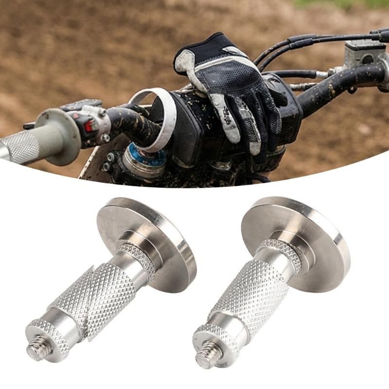 2pcs Stainless Handlebar Plug Dirt Bike Handlebar End Cap Replacement Motorcycle Accessories Easy Installation