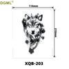 Cartoon Waterproof Full and Half Arm Tattoo Stickers with Creative Color Designs