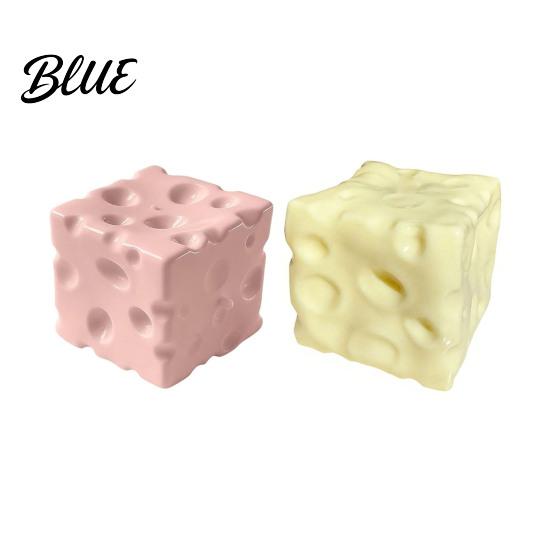 TPR Sýrová hračka 1/2 ks Růžová Mačkací Úleva od stresu Žlutý Blok Fidget Relaxační Falešná kostka Senzorická Relaxační Ruka