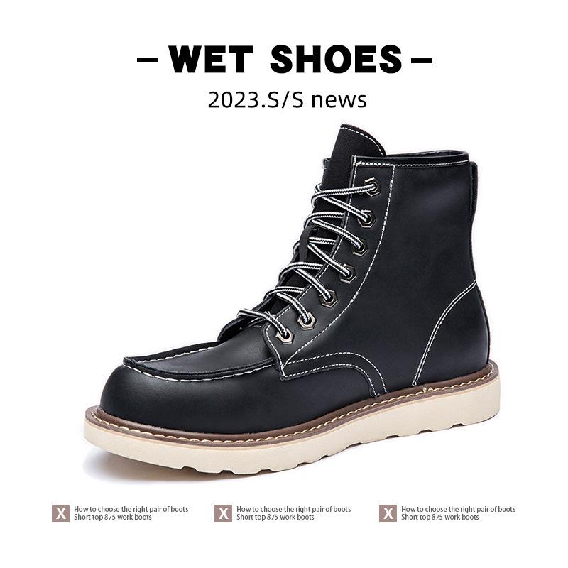 Men's Retro Martin Boots 2025 - Extra Size Spring/Autumn Outdoor Short Work Boots