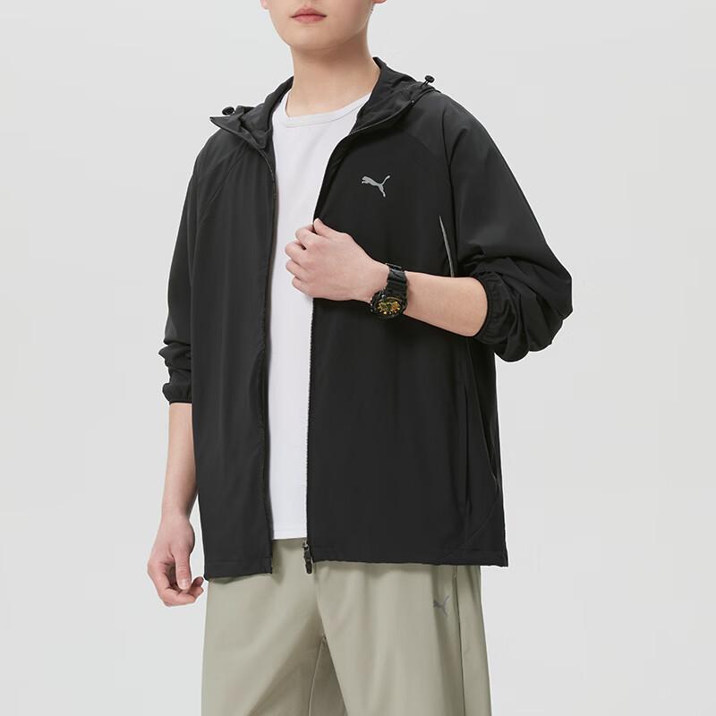 Puma Outdoor Windproof Training Running Woven Jacket Men Jackets 694461-01