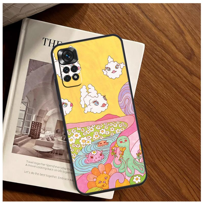 Cute Indie Hippie Case For Xiaomi Redmi Note 12 10 9 11 13 Pro Plus 12S 10S 11S 9S Redmi 13C 10C 9C 12C Cover