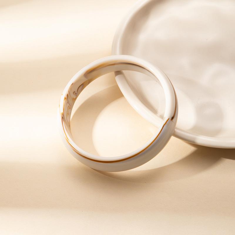 Цветной размытый акриловый круглый браслет Модный простой браслет для повседневной носки Дизайнерский браслет Ювелирные изделия