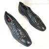 Hergestellt in Deutschland Lloyd Swirl Moc Leder Anzugschuhe Herren 10.5 29.0 Schwarz(GEBRAUCHT)