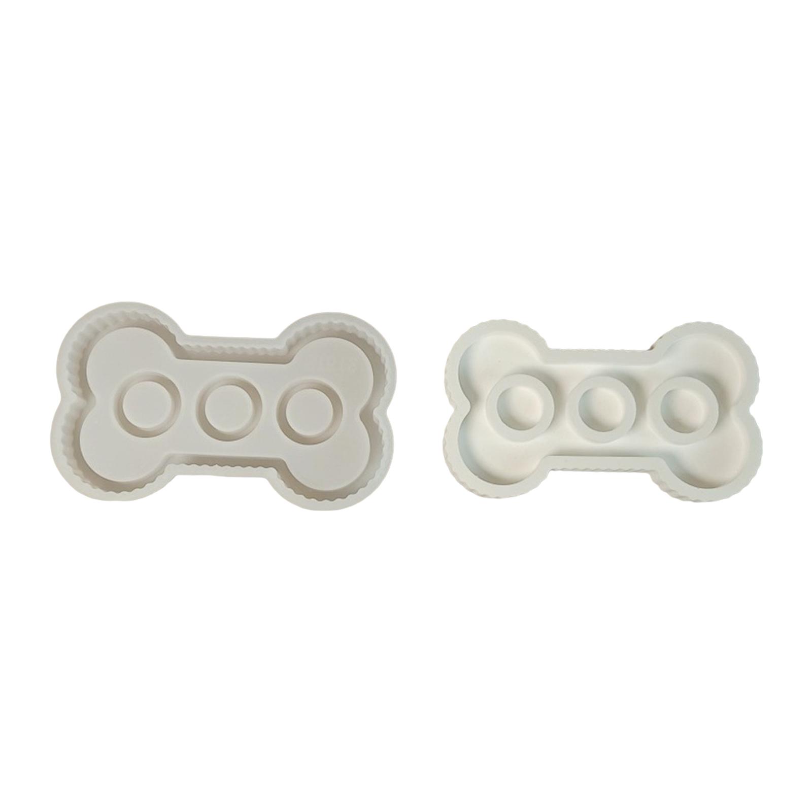 

Easy Release Silicone Mold for Handmade Dog Bone Shaped Candlestick Candle Base Making Mould Tealight Holder Mold 1