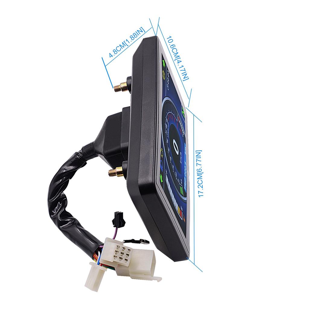 Motorrad-Voll-LCD-wasserdichte Messgeräte, Multifunktions-Schaltdrehzahlmesser, Signalanzeige, Tachometer