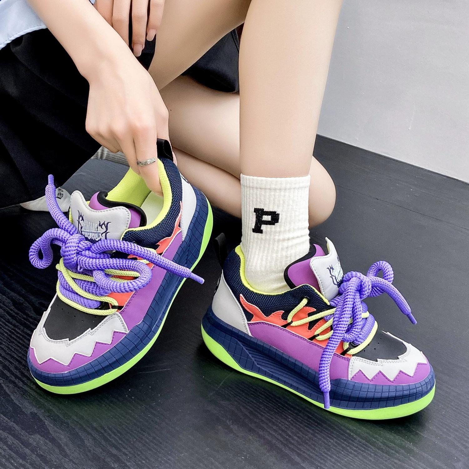 

Кеды нишевые повседневные универсальные спортивные туфли студенческие туфли осенние туфли 40 фиолетовый