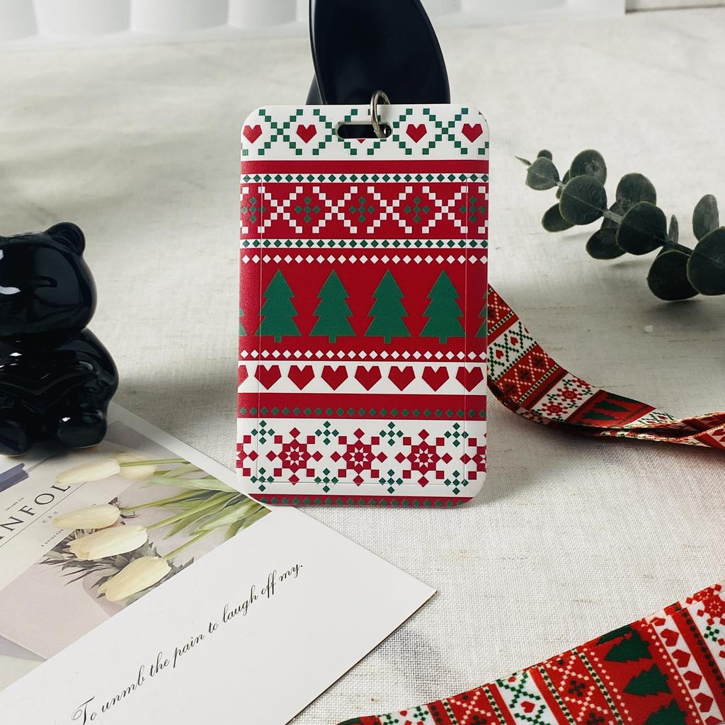 Christmas Neck Strap Lanyards Keychain Badge Holder ID Credit Card Pass Hang Rope Lanyard for Keys Accessories 6