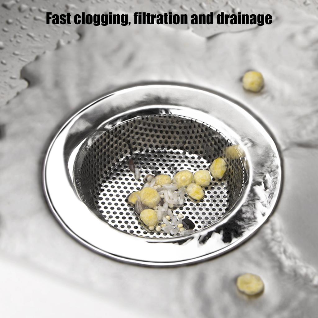 3Pcs Metal Kitchen Sink Strainer Basket Corrosion Resistant Mesh Sink Debris Catcher for Effective Food Waste Enduring