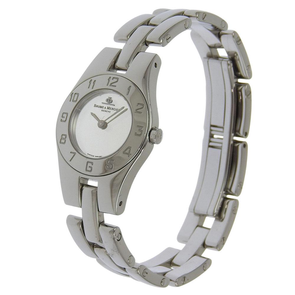 Baume & Mercier Linea Watches MV045204 SilverDial Stainless Steel Quartz Analog display Women Used