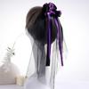 Women’s Halloween Witch Veil Gothic Style Ribbon Costume Headdress For Theme Parties And Cosplay