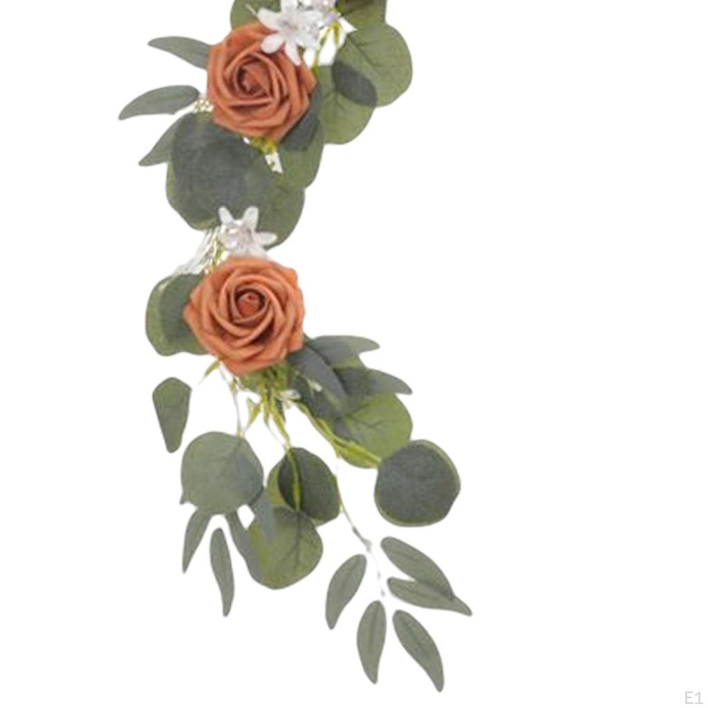 2 Pieces Hanging artificial flowers Swag Silk Simulation Decorative Wedding Arch for